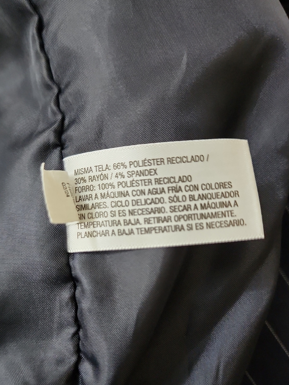Women's Oversized Blazer Navy/White Pinstripe, Wild Fable, NEW SZ LARGE - Picture 7 of 11